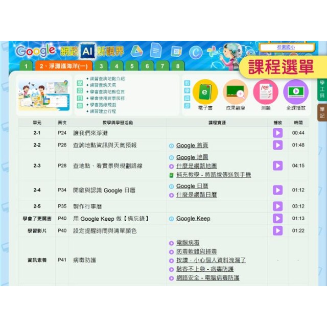 Google 網路AI新視界 (數位課程)(1U一年授權)