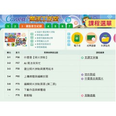 Canva魔法工作室 (數位課程)(1U一年授權)